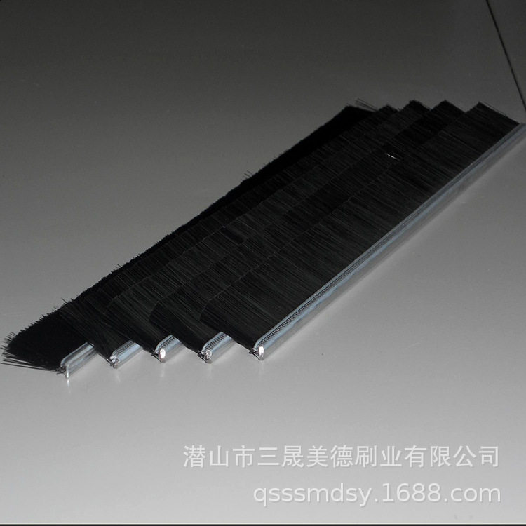 pvc毛刷条尼龙毛刷工业用塑料清扫长毛软毛硬毛刷pp板刷排刷图片