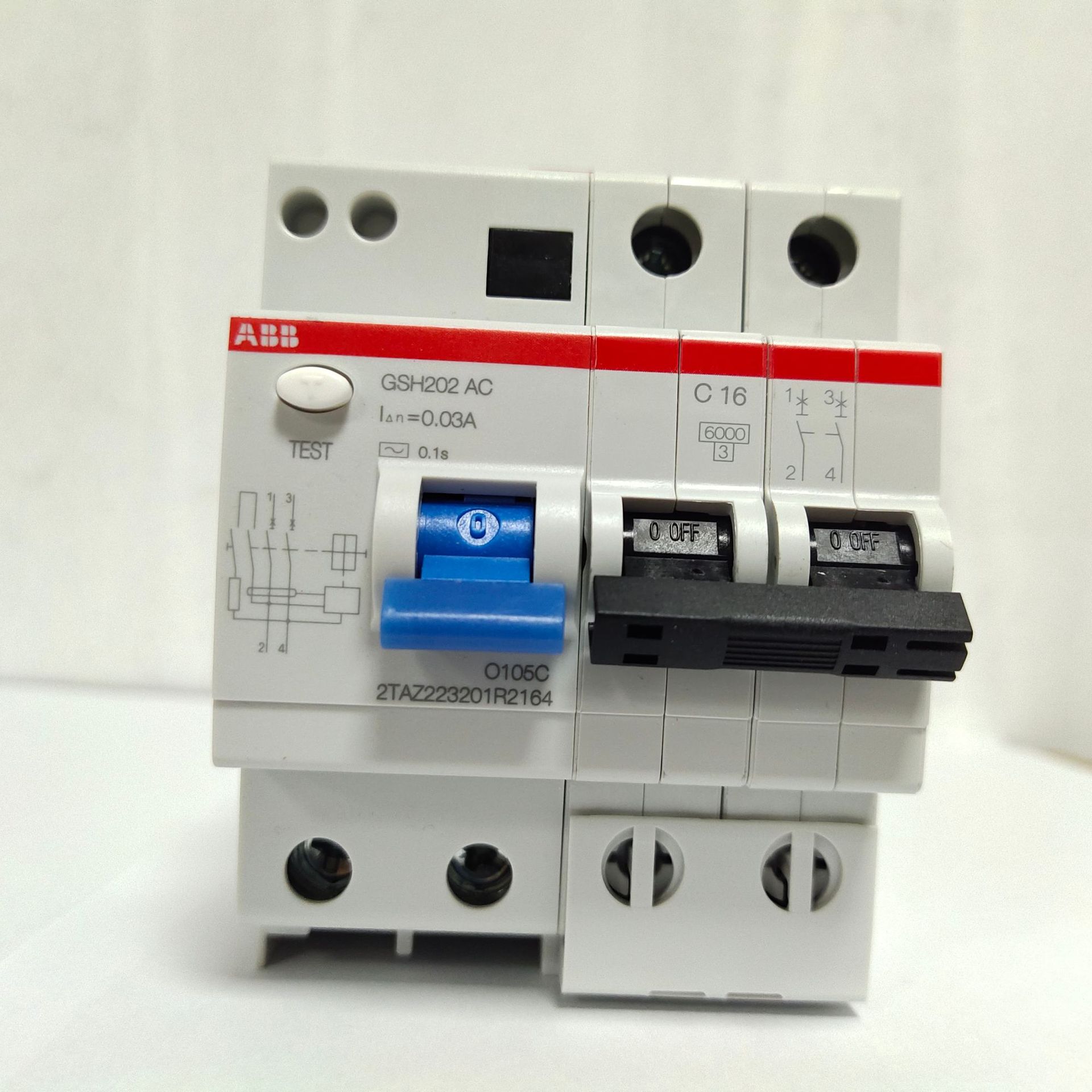 ABB剩余电流动作断路器GSH201 AC-C16/0.03 2TAZ220111R2164价格