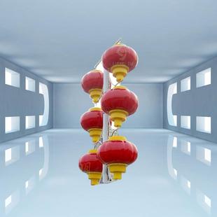 led中国结路灯杆灯笼中式彩灯装饰灯挂件1米春节户外景观灯饰灯笼