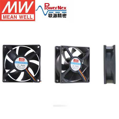 明纬&联源精密 CHT8012BX-W25B DC12V风扇 直流12V机柜配电箱风扇