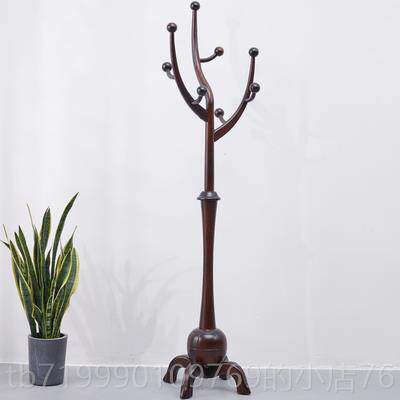 高档实木衣衣立帽架新款挂衣架落地卧室家用置式衣服挂包客厅服物