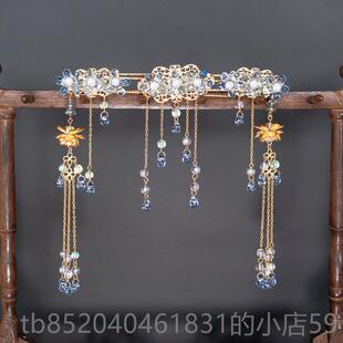 高档古装整顶头套汉服假发服女全套头古风直长发古装造型汉c式os