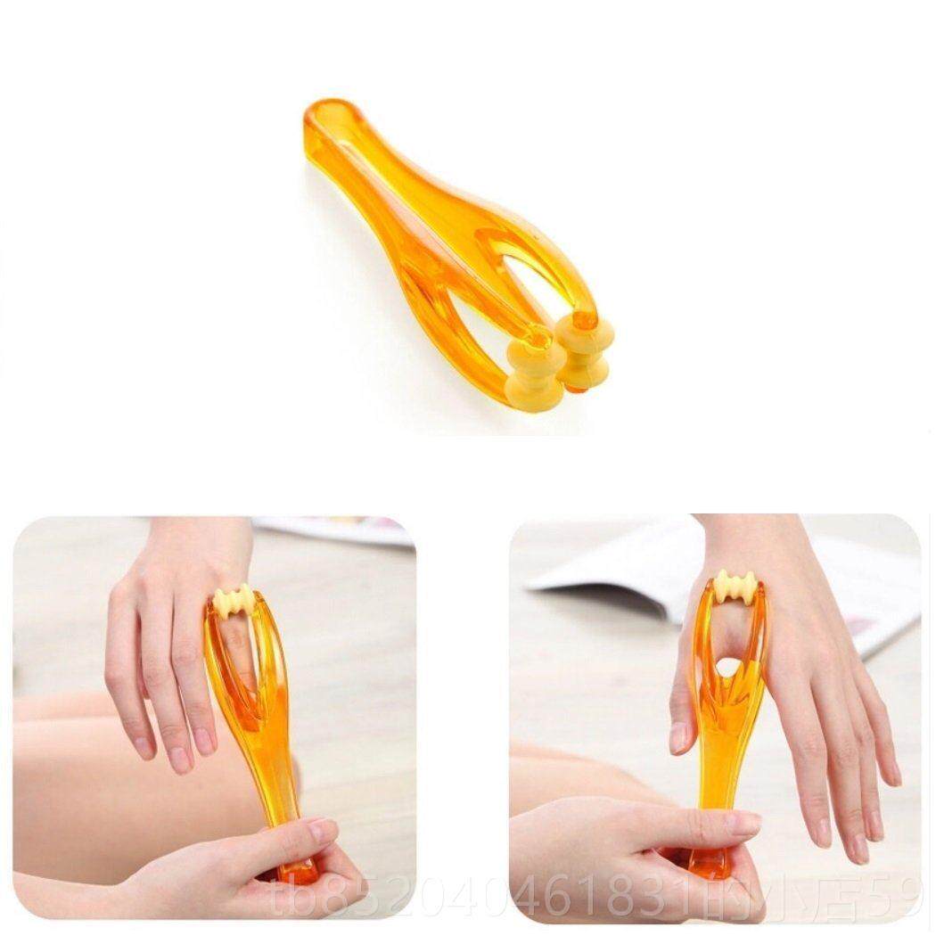 高档日本手关指节疲劳按摩棒手手鼠标纤指夹滚轮式弹力指按摩器