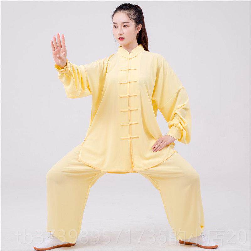 正品太极服女星麻练功服武术表演极服春秋季功夫衫太拳夏服装男光