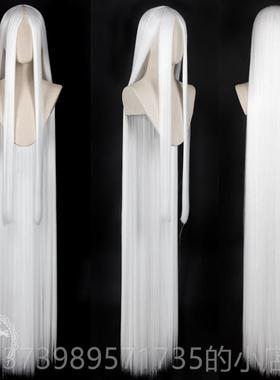 正品柒殿阁万用长直发白150c曼m黑色色银直白色古装长发高温丝cos