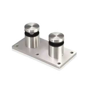 304/316不锈钢双头广告钉带底板 黑色不锈钢双圆头带底板广告钉