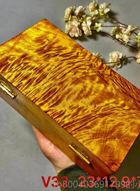 高档仙知作正宗金丝楠小纳叶桢楠乌木阴沉木首箱饰收盒镜送古礼收