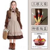 高档「儿童演道出服」 卖火柴小女孩服装 衣表演话具剧舞台丹麦co