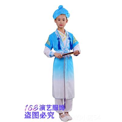 高档儿规童书童演出服幼儿经游子吟表演服三字弟子表演儿童国学服