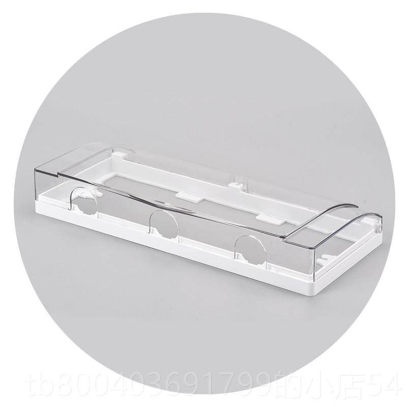 高档8防6型三位自粘 罩防水 保三联溅盒粘贴式透明插座护盖开关防