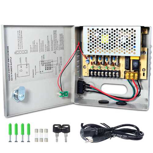 开关电源厂家12V3.5A45W CCTV4路 LED监控电源直流集中供电电源箱