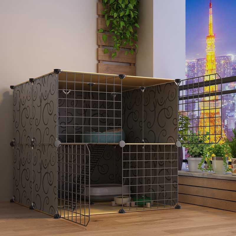 猫笼子家用室内空笼超大自由空间猫屋猫舍窝两层三层小型猫咪别墅
