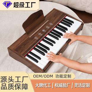 37键触控屏小木琴儿童钢琴宝宝早教电子琴木质电钢琴儿童电子