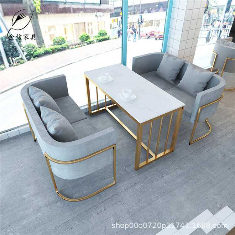 欧式奶茶店咖啡厅双人位卡座 简约布艺休闲沙发椅餐厅 酒店皮布椅,3C数码配件,摄像机配件,淘宝优惠券,粉丝福利购,淘宝优惠卷