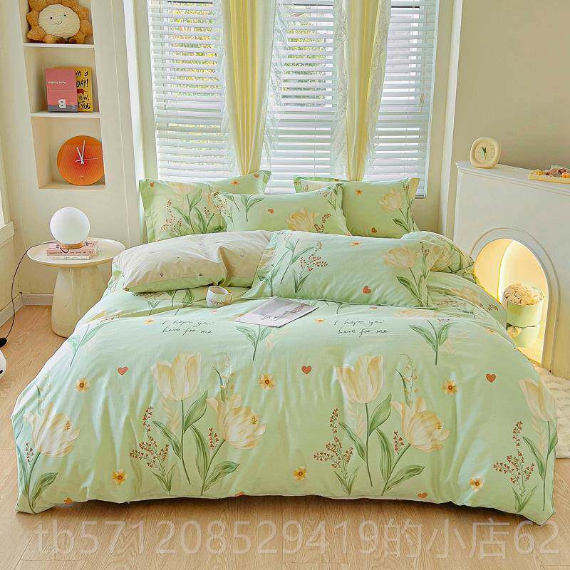 新款南家款纺2025通新纯棉四件套100全棉220x240被罩加2大被套2.2