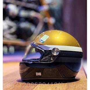 碳R纤维复古哈雷 XG100杜卡迪拿凯旋铁X摩托车头盔 新款 葡萄牙NEX