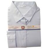 男兴业行服工长衬短袖 新款 2024品高质兴业银行行服衬衫 淡蓝色斜条