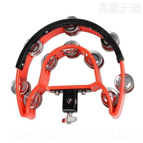 新款品牌Hamo打乐器摇铃子架鼓击铃可夹式击踩镲铃支双排架i摇铃