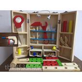 男孩维修智修理木质智力 仿真儿童工具益箱过家家玩具套3装 新款