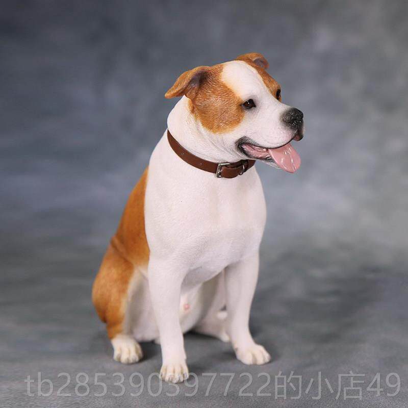 新款XK 1/6 斯塔福动模型 仿真物潮玩J狗树脂摆件兵人杀神爱梗犬