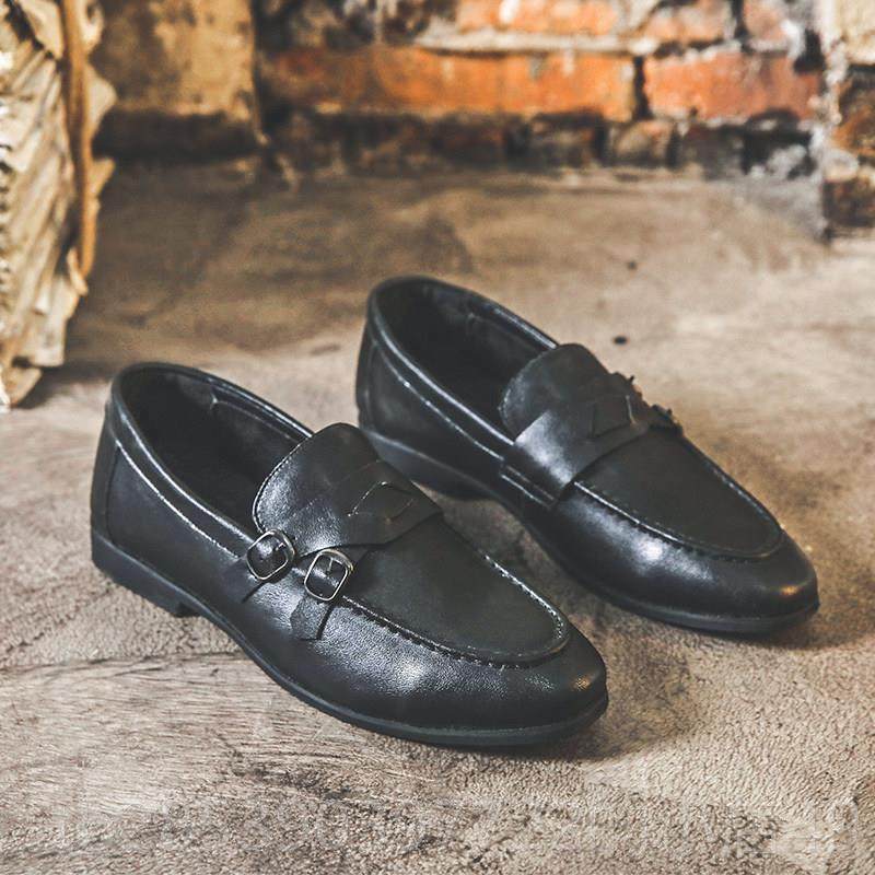 新款夏新款英男伦皮鞋一脚蹬懒人鞋休百搭豆豆鞋套脚发季型师潮鞋,流行男鞋,休闲皮鞋,淘宝优惠券,粉丝福利购,淘宝优惠卷