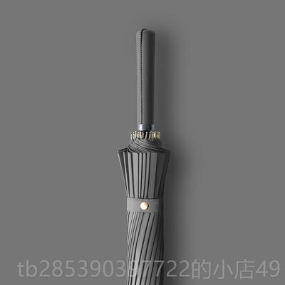 新款雨伞长柄24骨男士色直杆暴雨号专用直柄大伞定制lo大go双黑人