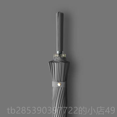 新款雨伞长柄24骨男士色直杆暴雨号专用直柄大伞定制lo大go双黑人