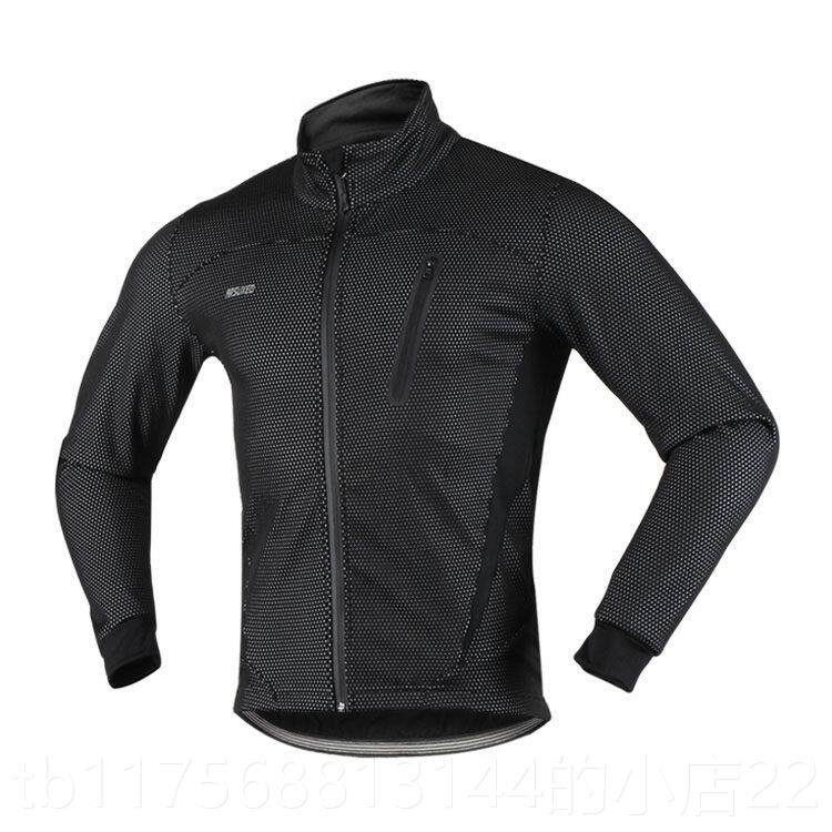 正品采购子产品秋羊毛长袖男自行车服装，风，温暖和防透气的山地