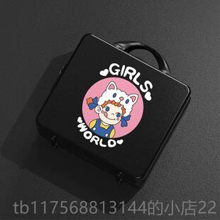 正品款日1系可爱女化寸妆包高颜值4小行李箱收纳包大容量密码箱16