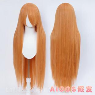 正品AIsCOS 毛100CM长直发万女古装动漫长发娘造型用co假发假毛长