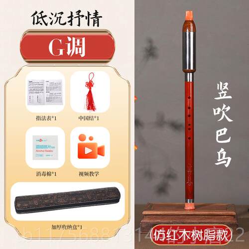 正品巴乌乐器竖乌吹者g调f调调c降ba调儿童小学生成人巴乐器d初学