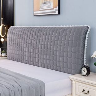 床后背罩床头套罩弹力加厚全包床头罩软包皮木头床头靠背罩套通用