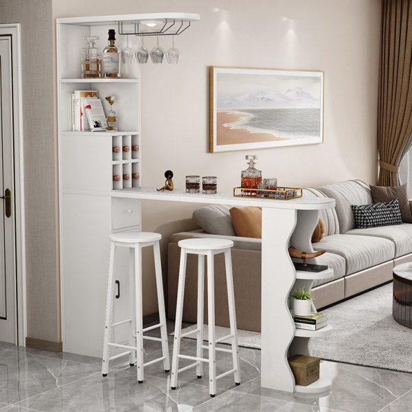 岩板吧台桌家用吧台酒柜客厅吧台隔断柜公寓餐厅隔断柜欧式玄关柜