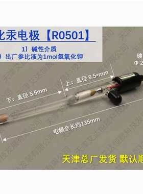 天津艾达恒晟 参比电极氧化汞R0501 Hg/HgO 盐桥 原厂发货