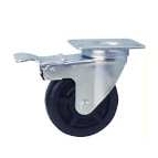 C－HTB100-N 4寸耐高温刹车轮 单轮颜色黑色 米思米脚轮