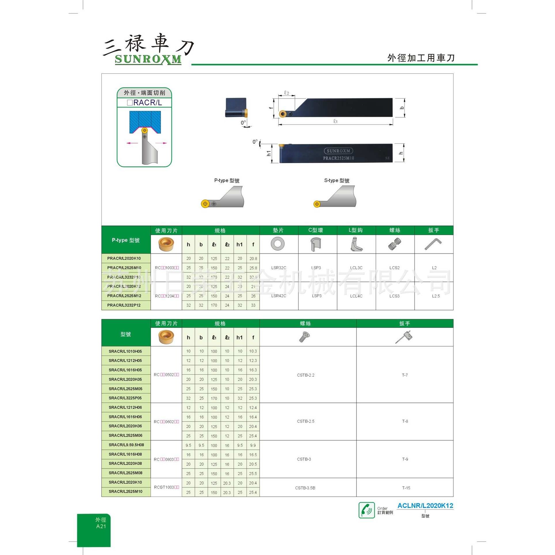 数控车刀外径用车刀PRACR/L2020K10全系列,规格价格拍前询