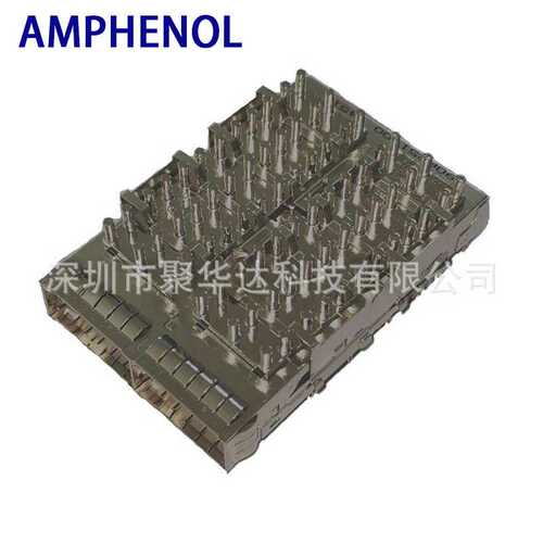 Amphenol安费诺U90-D461-1D0A QSFP 1x4 CAGE 光模块屏蔽罩连接器