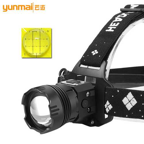 XHP99 强光LED感应头灯 USB充电头戴式 内置电池长按关机伸缩变焦
