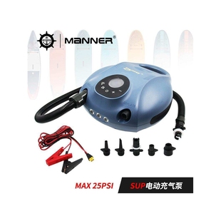 SUP桨板电动充气泵电瓶夹电瓶供电高压电动气泵浮台帐篷皮划艇