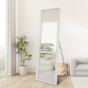 BOLEN定制实木框全身镜法式风卧室衣帽间穿衣镜子家用落地试衣镜