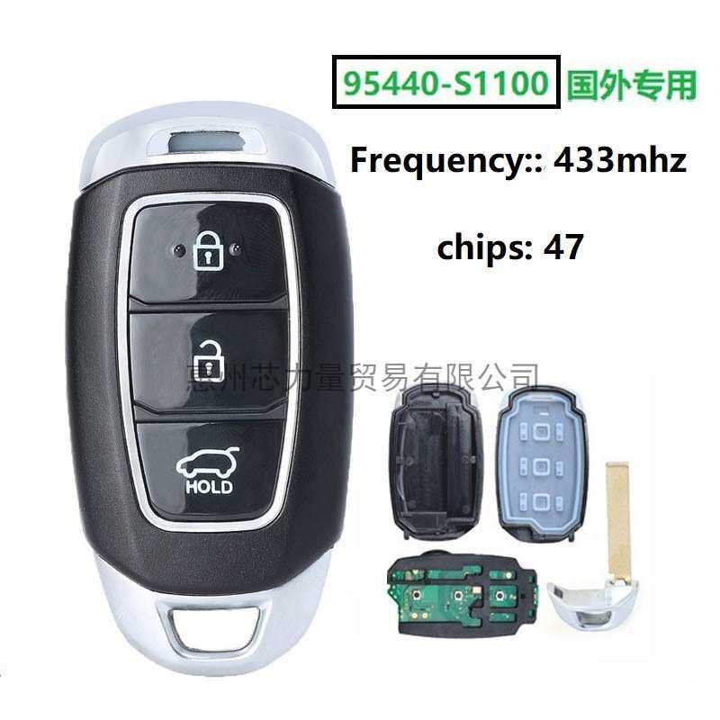 适用于2018年现代圣达菲遥控器智能卡95440-S1100 434频率47芯片