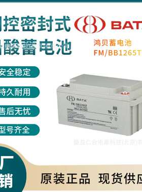 鸿贝蓄电池FM/BB1255T/12V55AH/65/75/80/100/120/135铅酸蓄电池