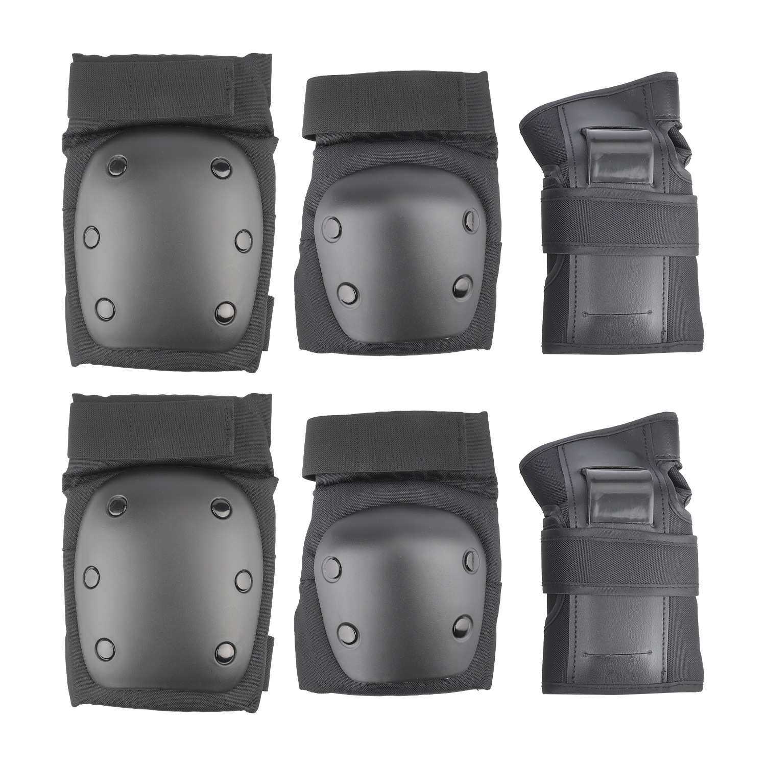 成人儿童轮滑溜冰鞋护具滑板骑行运动护具护膝护肘护腕套装6件套