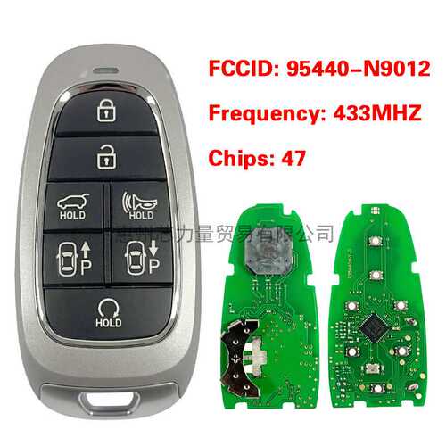 适用于现代7键智能卡钥匙 433MHz 47 chip FCCID:95440-N9012