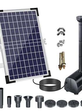 大功率太阳能水泵 12W直流景观喷泉 太阳能花园喷泉 BSV-SP100