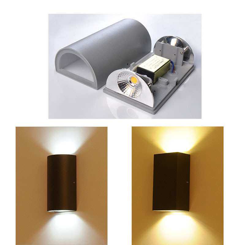 LED户外半圆 长方6W10W 壁灯现代简约 双头壁灯户外走廊过道