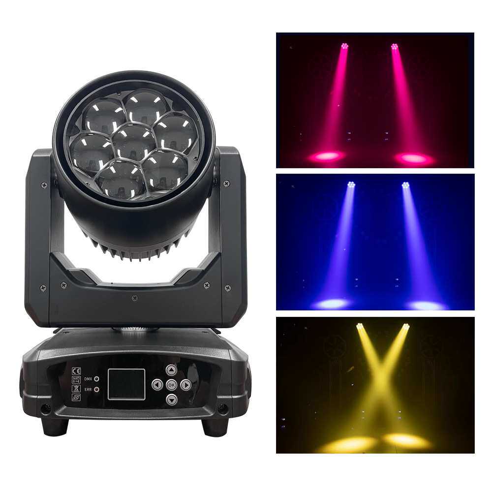 led7颗40w调焦蜂眼摇头光束灯ktv酒吧婚庆宴会厅酒吧射灯舞台灯具