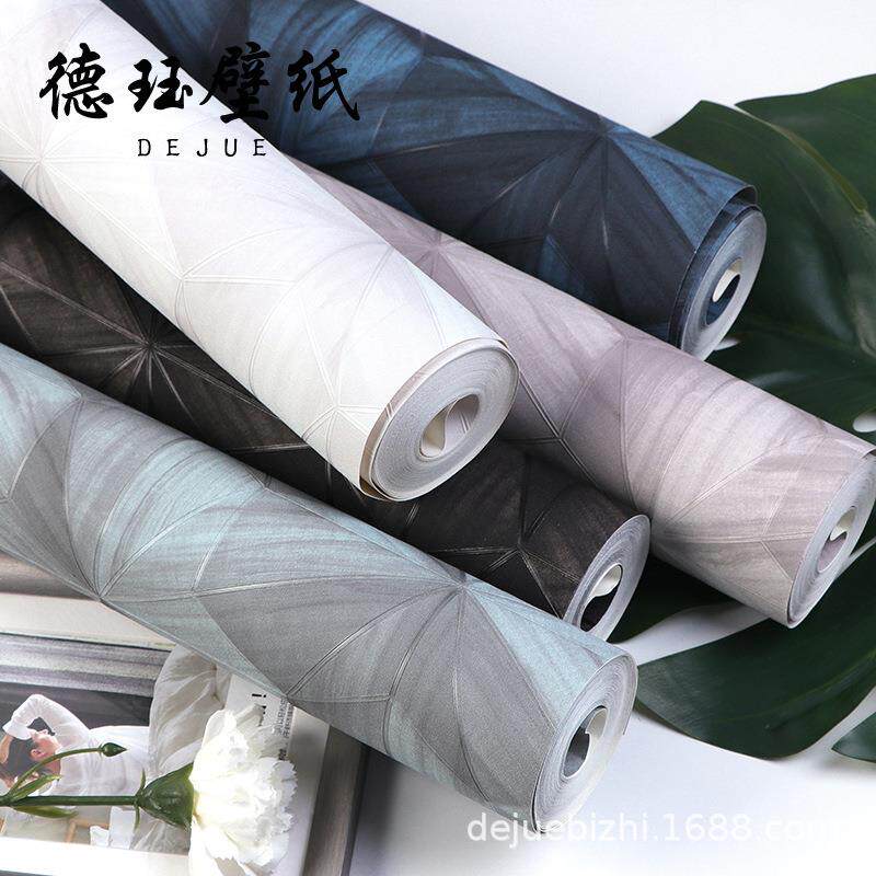 3D立体北欧几何软包墙纸现代简约家用卧室客厅电视背景墙壁纸轻奢