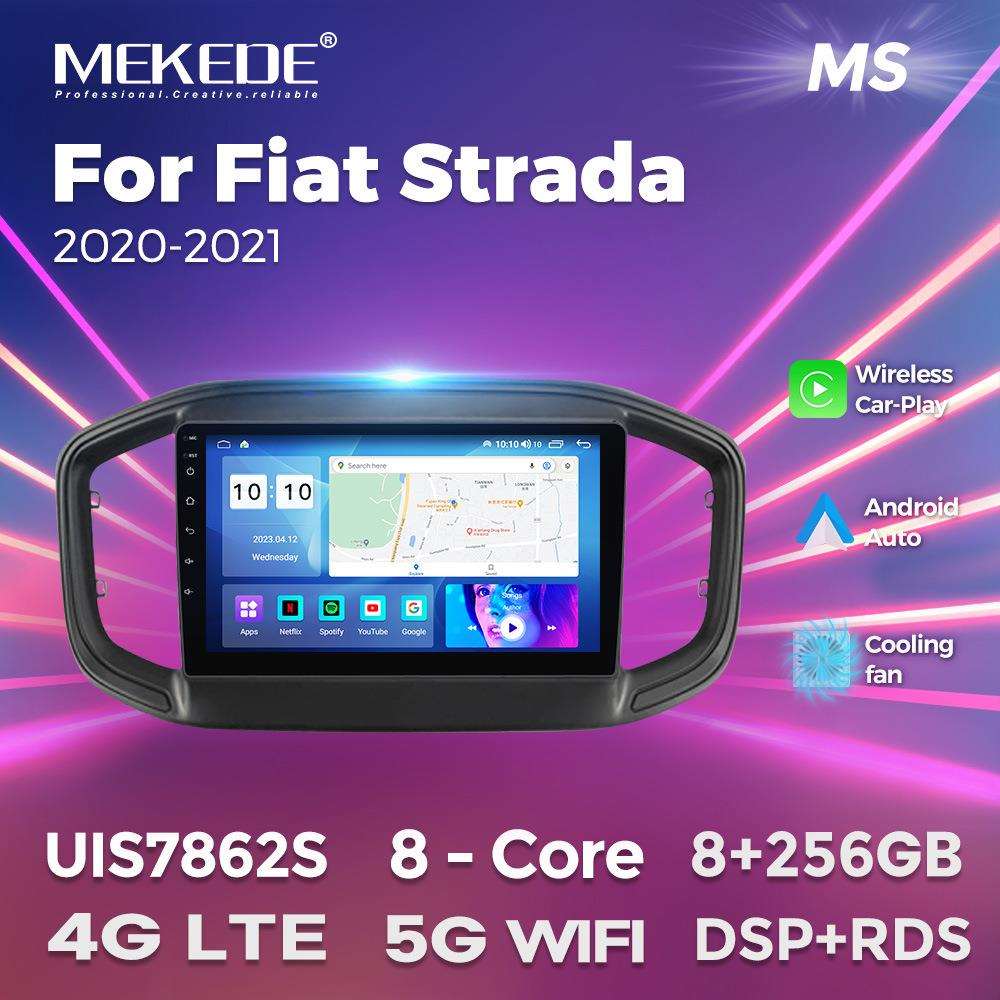 适用于菲亚特Strada 2020-2021款安卓大屏中控导航收音机8+256G