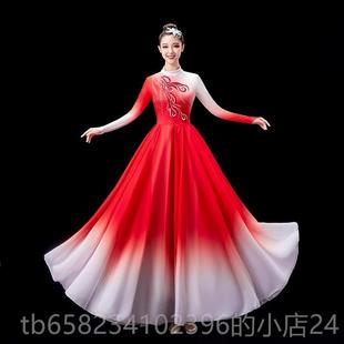服合唱服古典舞广场舞 中国大型舞装 高档开场舞大装 摆裙表演服台装